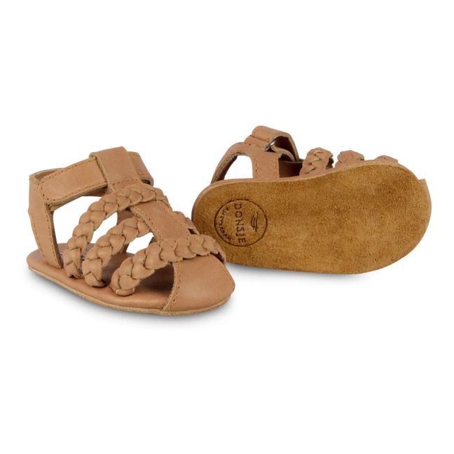 Ledersandalen Pam | Kamelbraun