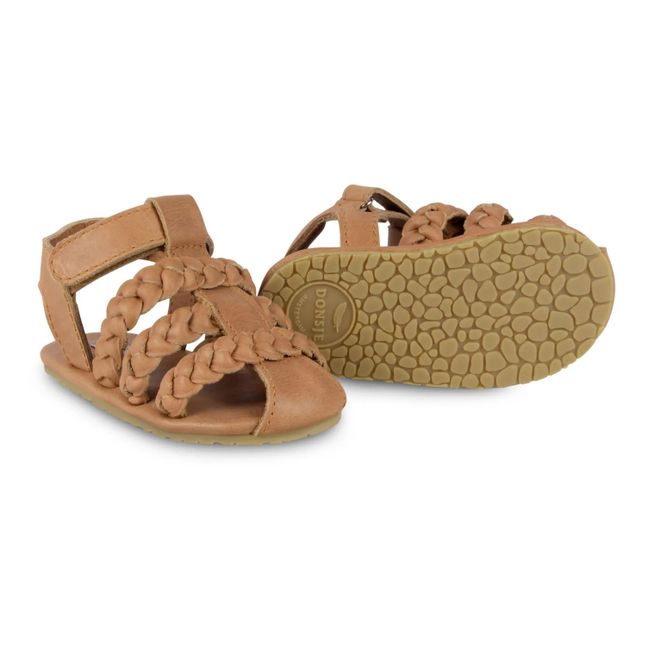 Ledersandalen Pam | Kamelbraun