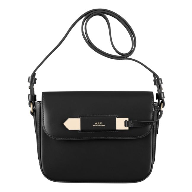 Charlotte Smooth Leather Bag - Small | Black