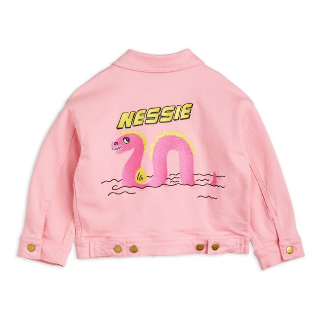 Nessie Organic Cotton Denim Jacket | Pink
