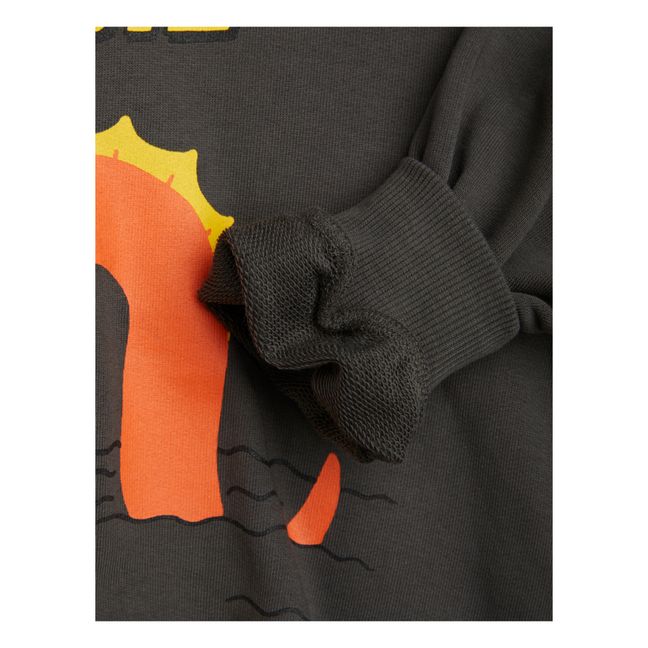 Sweatshirt aus Bio-Baumwolle Nessie | Schwarz