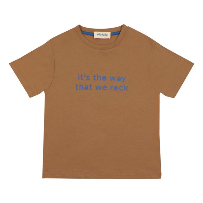 T-Shirt  We Rock | Brown