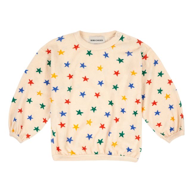 Stars Baby Cotton Terry Sweatshirt | Crudo