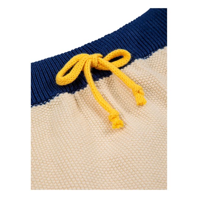 Bi-Colour Knit Bloomer | Ecru