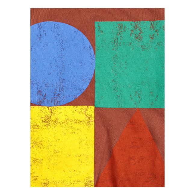 Geometric Organic Cotton Sweatshirt | Terracotta