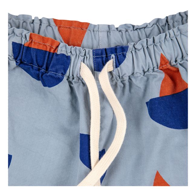 Boats Organic Cotton Shorts | Azzurro