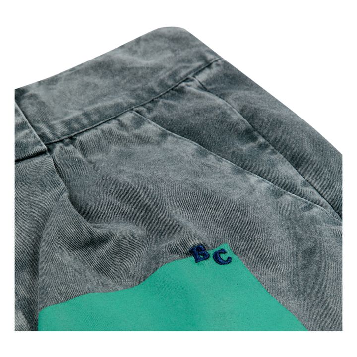 Shorts in denim di cotone ecologico | Denin grigio- Immagine del prodotto n°1