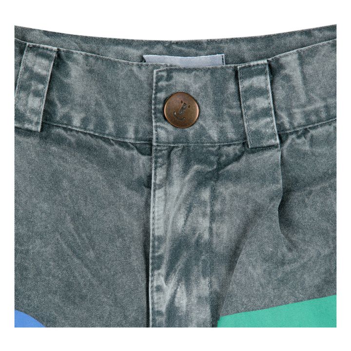 Shorts in denim di cotone ecologico | Denin grigio- Immagine del prodotto n°3