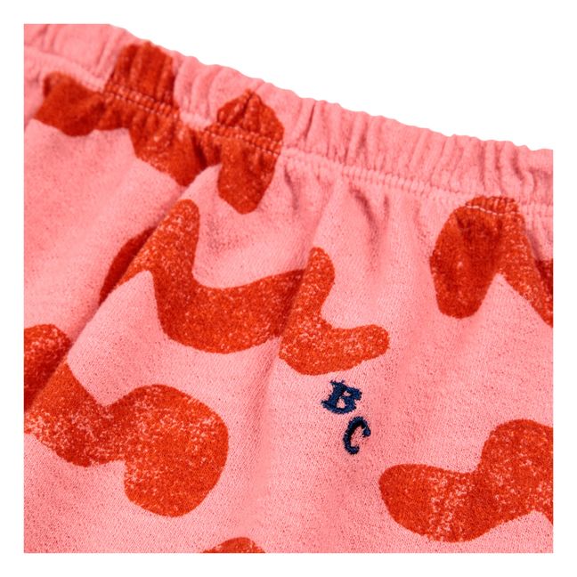 Waves Organic Cotton Crepon Skirt | Pink