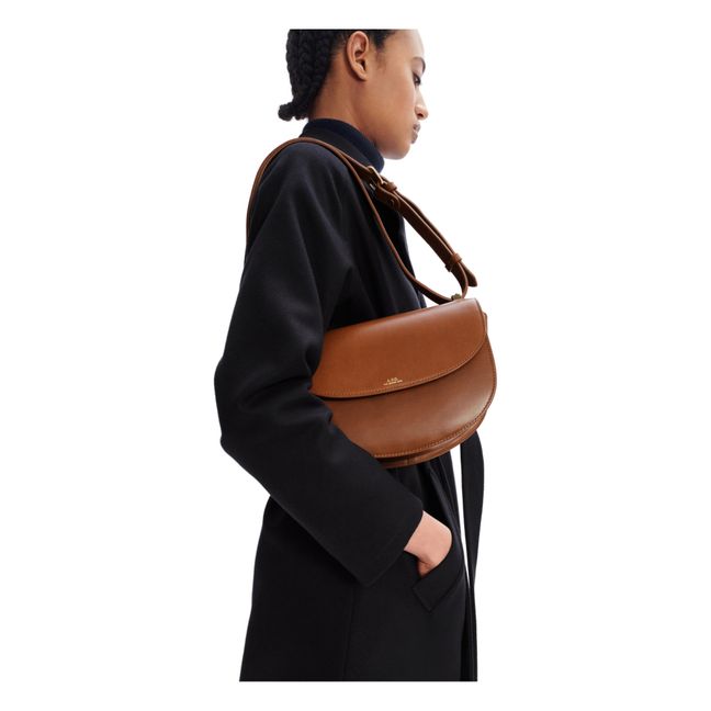 Sac Genève Cuir Lisse | Noisette