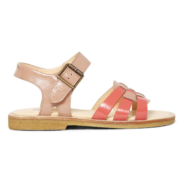 Sandales Tressées | Corail