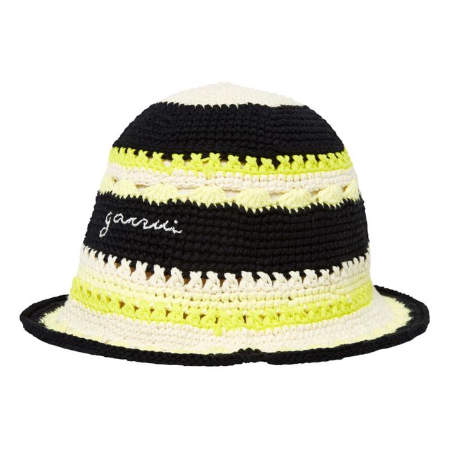 Organic Cotton Crochet Bucket Hat | Yellow