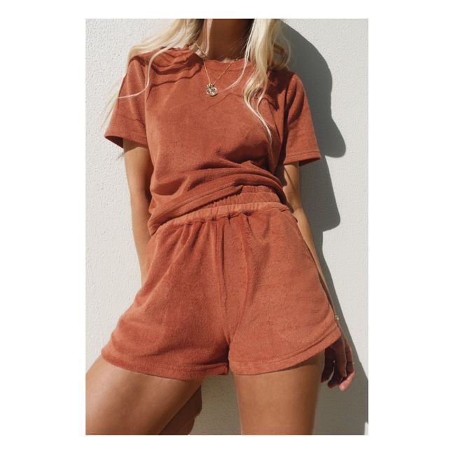 Terry Classic Top & Bottom Set  | Rust