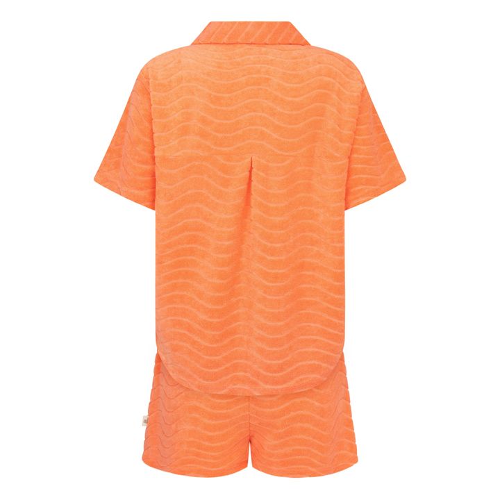 Terry Wave Shirt & Shorts Set | Naranja- Imagen del producto n°4