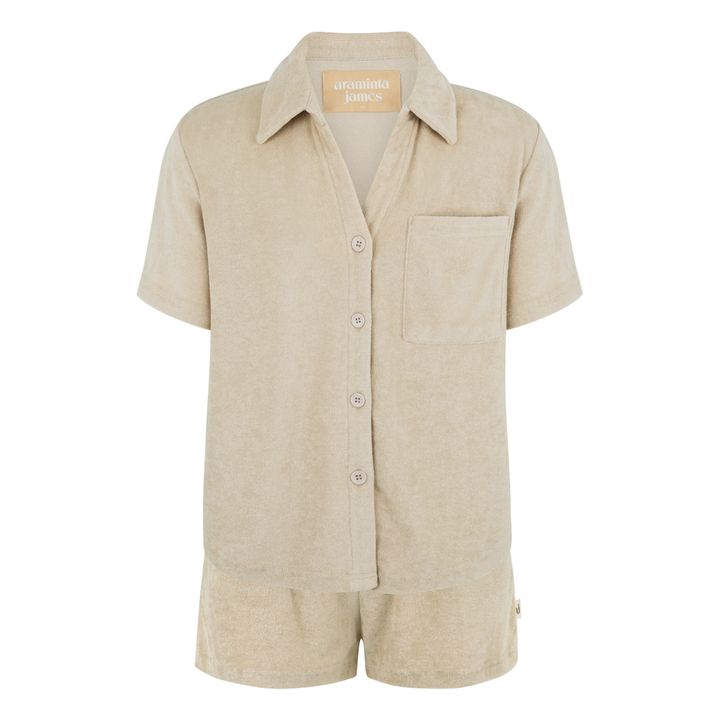 Terry Shirt & Shorts Set | Beige- Imagen del producto n°0