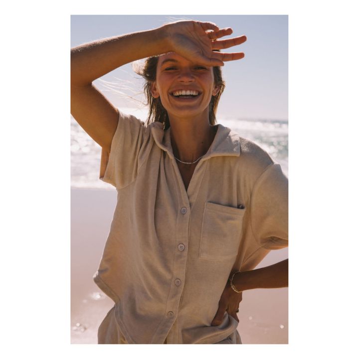 Terry Shirt & Shorts Set | Beige- Imagen del producto n°3