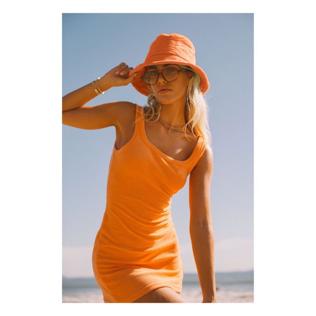 Terry Wave Bucket Hat | Orange