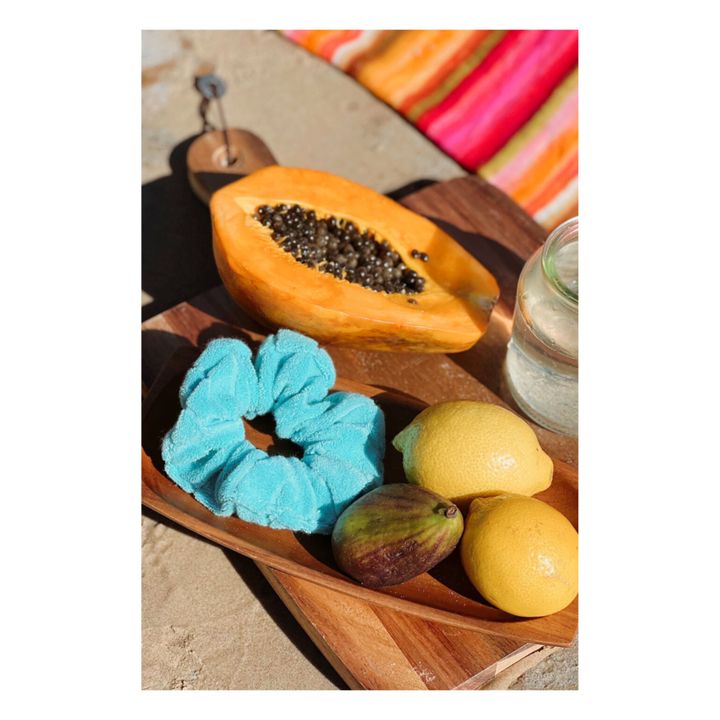 Terry Wave Scrunchie | Azul Cielo- Imagen del producto n°1