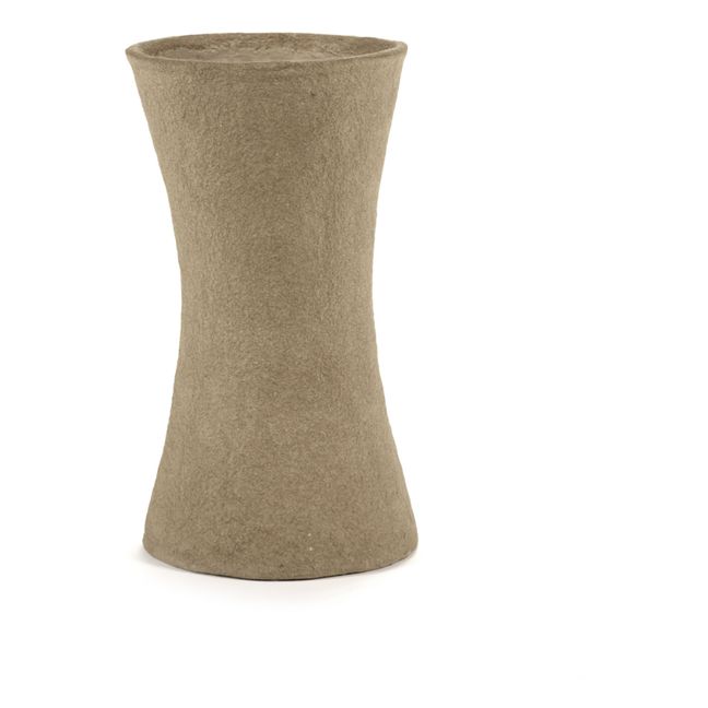 Vase Earth aus Pappmaché | Braun