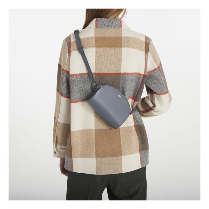 Mini Half Moon Smooth Leather Bag | Gris- Imagen del producto n°2
