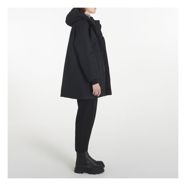 Ayla Quilted Parka | Negro
