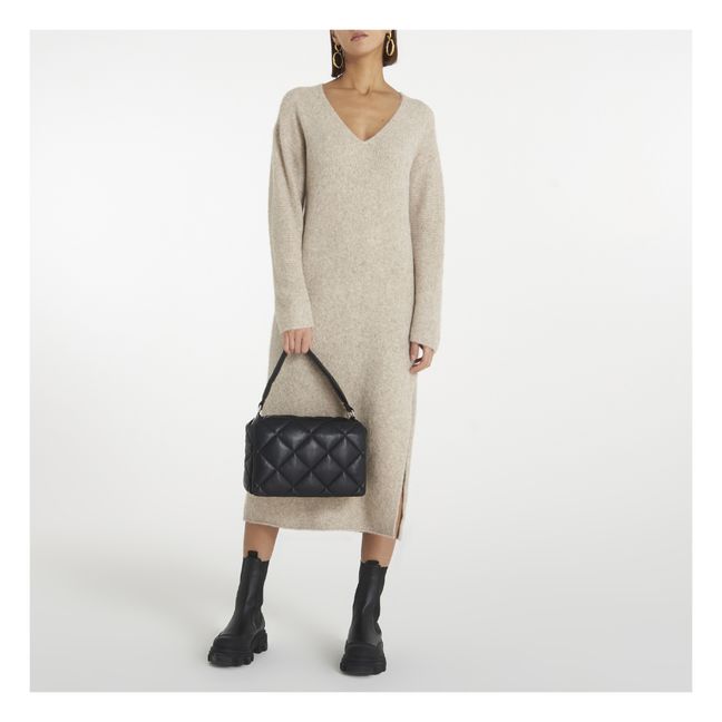 Favine Alpaca and Merino Wool Dress | Crema