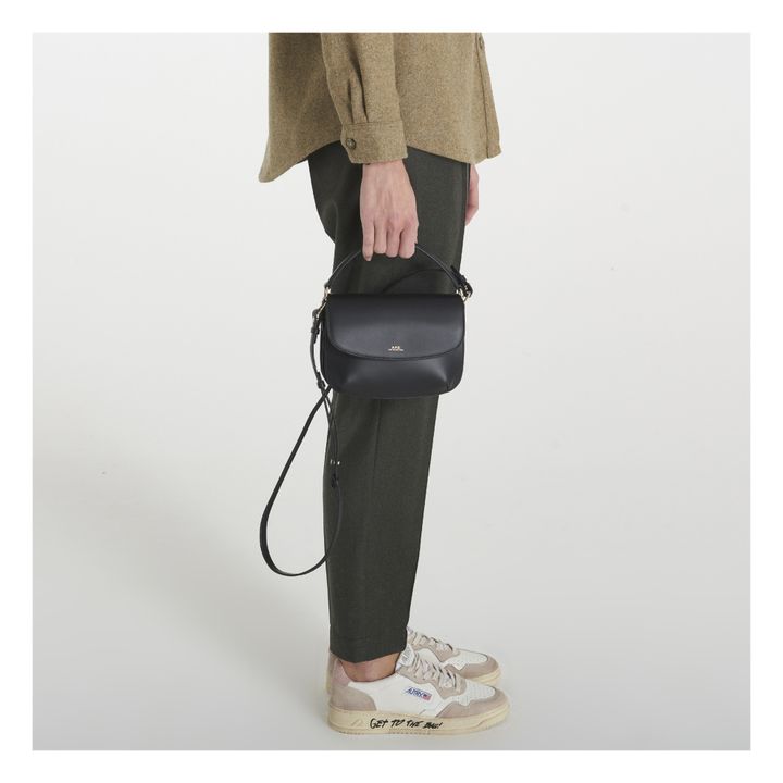 Sarah Smooth Leather Shoulder Bag | Nero- Immagine del prodotto n°1