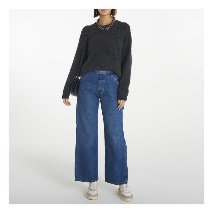 East Alpaca Crew Neck Jumper | Grigio antracite chino- Imagen del producto n°1