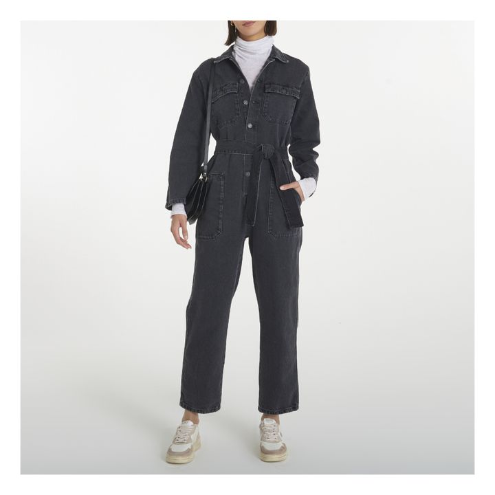Yopday Belted Jumpsuit | Negro- Imagen del producto n°1