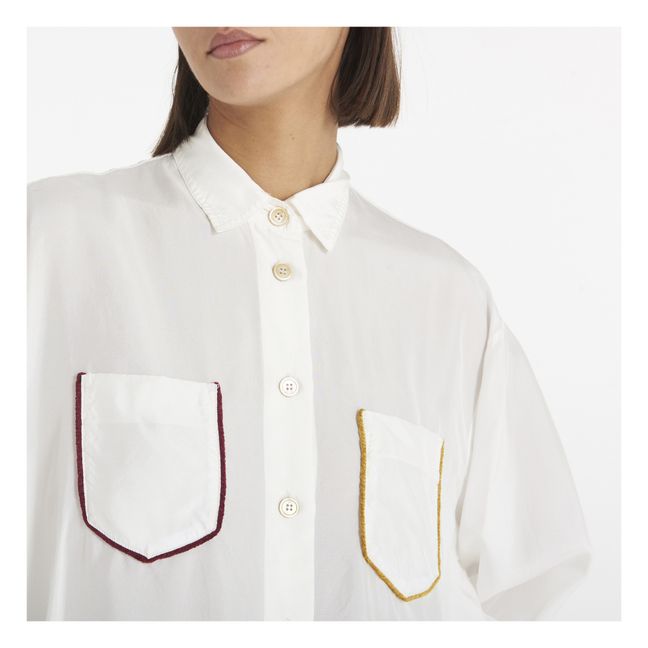 Habotai Silk Shirt | Blanco