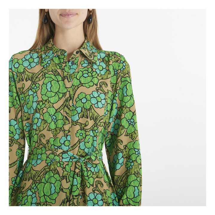 Jana Silk Dress | Grün- Produktbild Nr. 3