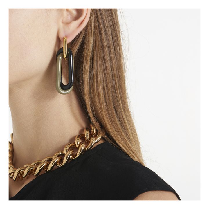 Epsilon Earrings | Verde oliva- Imagen del producto n°2