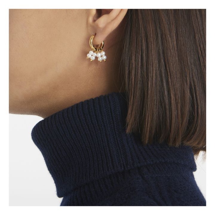 Ohrringe Perlen | Weiß- Produktbild Nr. 3