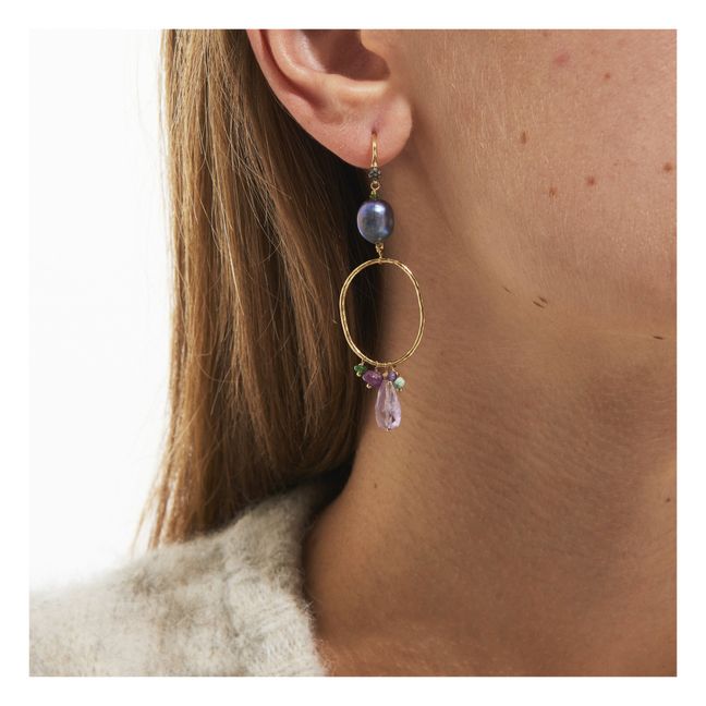 Ama Earrings | Gold