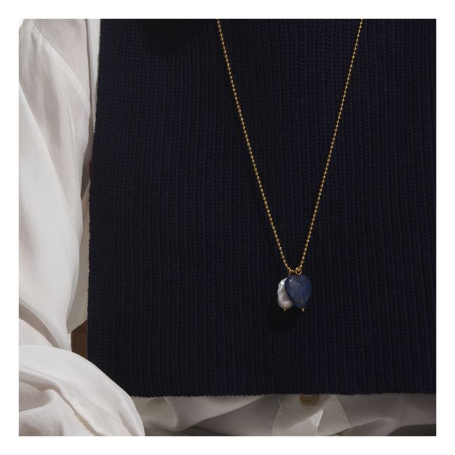 Collana cuori e pietre Baroque | Blu notte