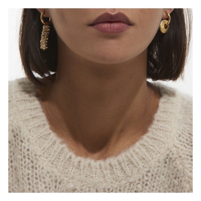 Donut and Diamanté Earrings | Dorado