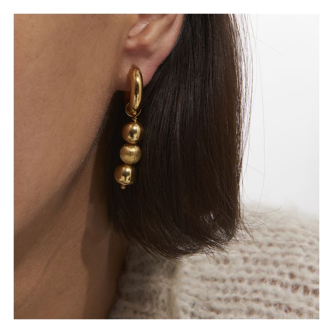 Ball Earrings | Gold