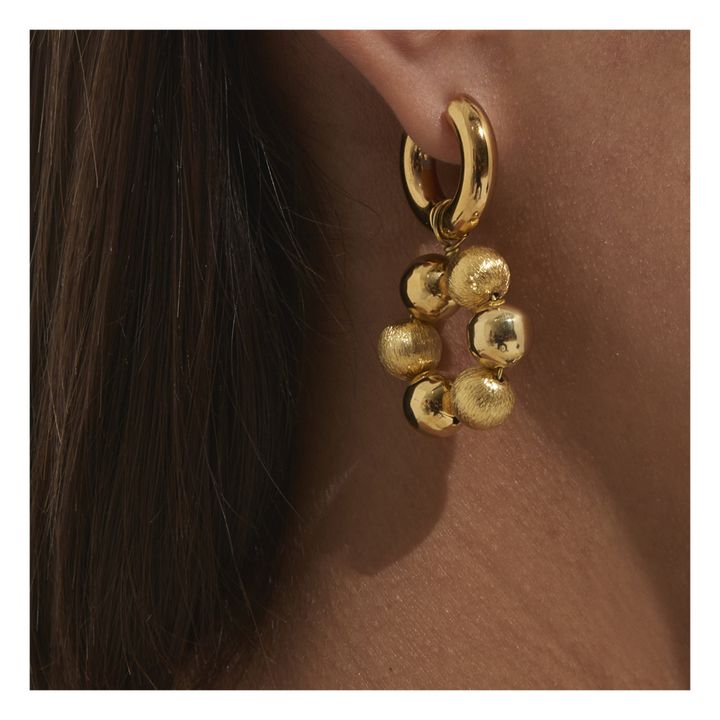 Ohrringe Kugeln | Gold- Produktbild Nr. 3
