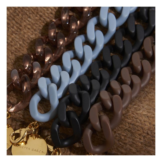 Flat Chain Bracelet | Brown