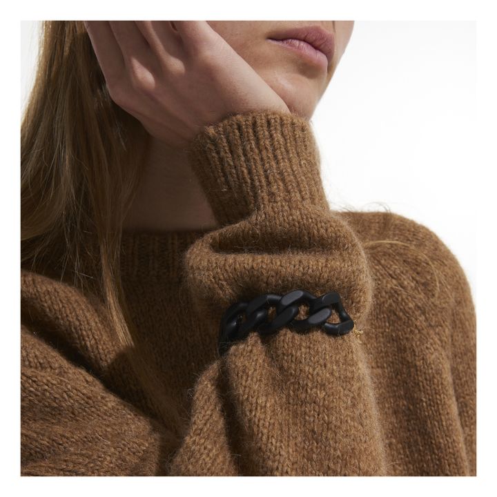 Flat Chain Bracelet | Nero- Immagine del prodotto n°1