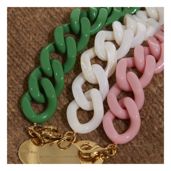 Flat Chain Marble Bracelet | Beige- Immagine del prodotto n°2