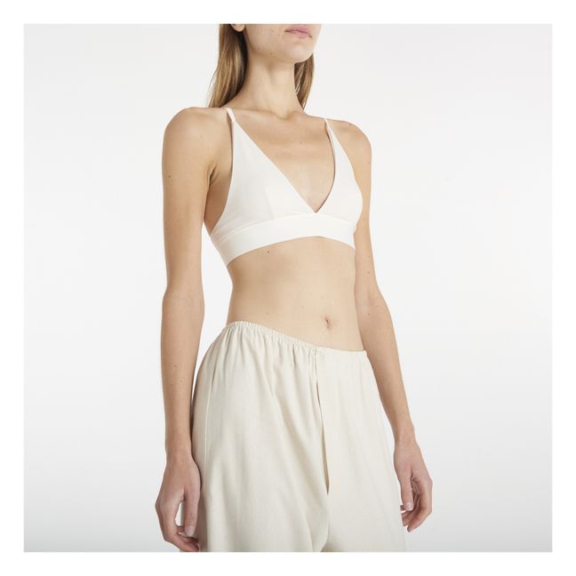 Soutien-Gorge Triangle Bamboo Lyocell | Ivoire