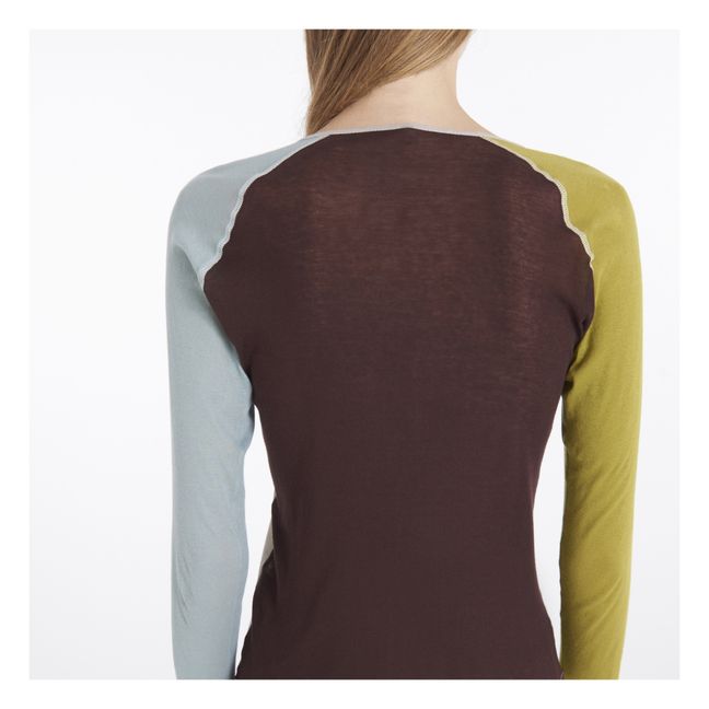 Gene Organic Cotton Muslin Long Sleeve T-shirt | Marrón