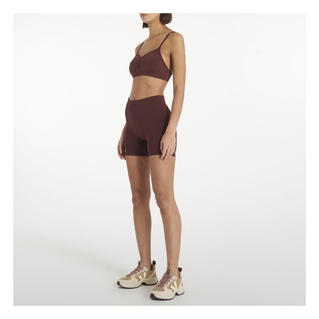 Poise Multifunctional Crop Top | Chocolate