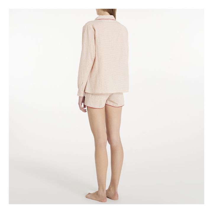 Grace Checked Pyjama Shorts | Rojo- Imagen del producto n°2