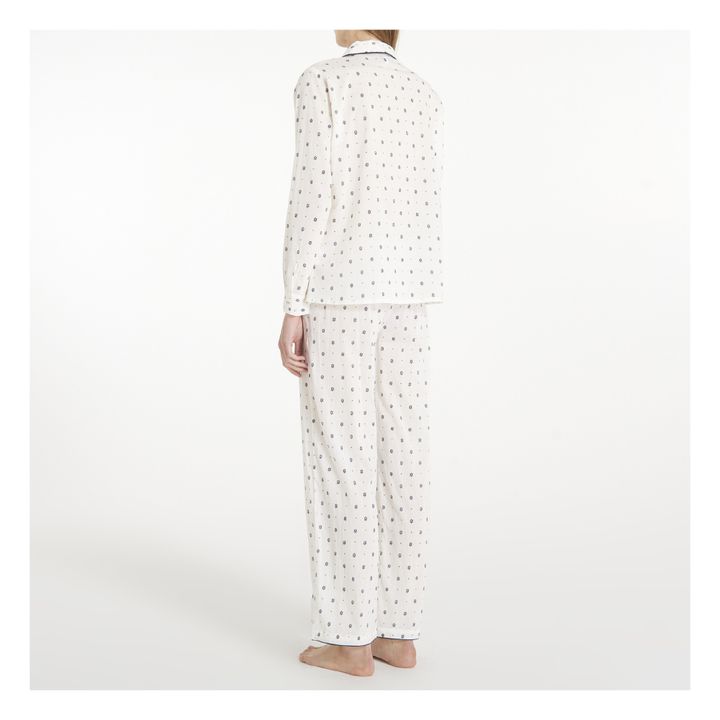 Lea Print Pyjamas | Blanco- Imagen del producto n°2