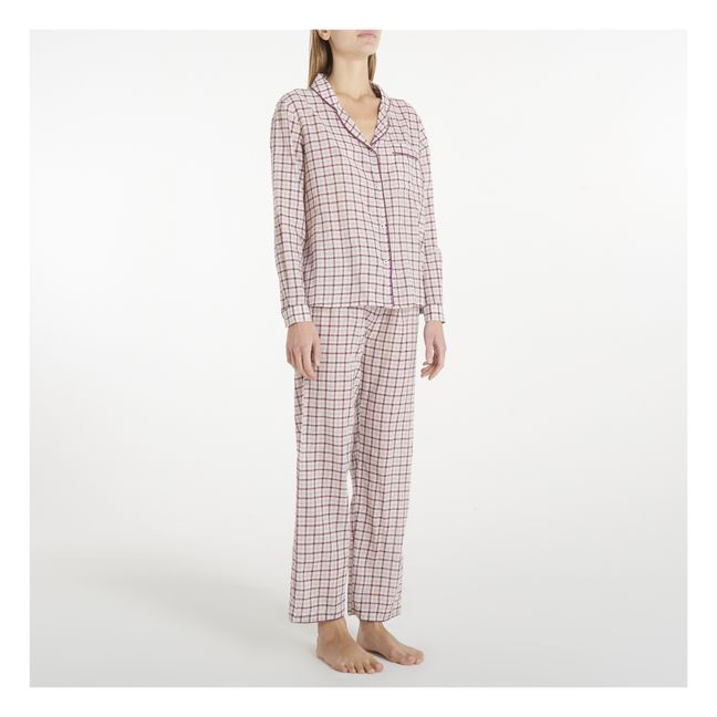 Pyjama kariert Garbin | Violett