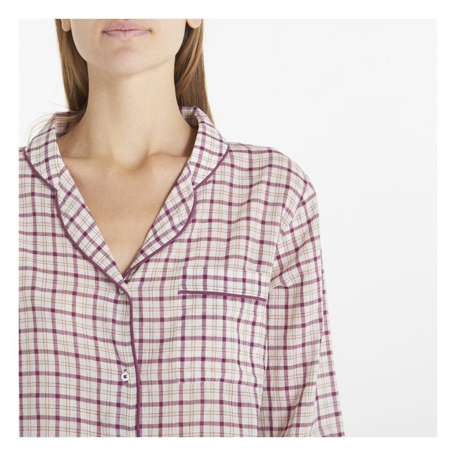 Pyjama kariert Garbin | Violett