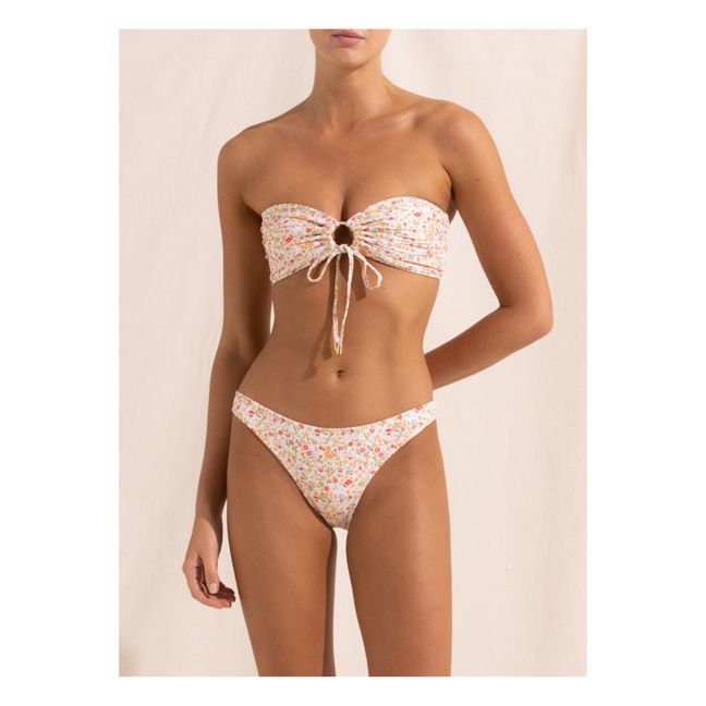 Floret Bandeau Bikini Top | Amarillo