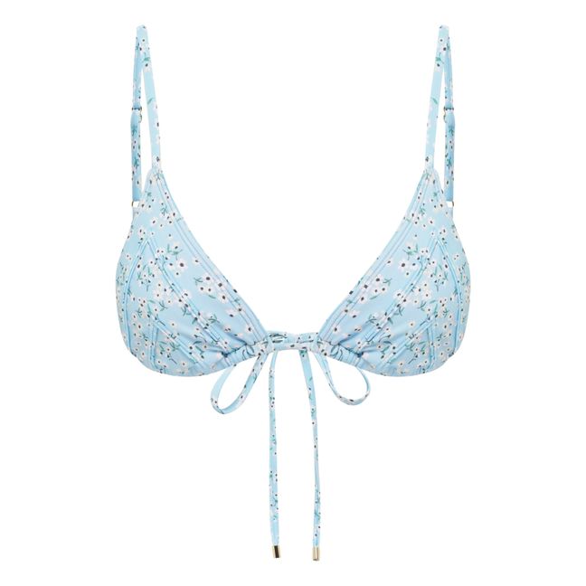 Paper Daisy Bikini Top | Azul